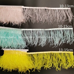 Fourniture d'usine couleur personnalisée pleine taille 1-4ply franges de plumes d'autruche coupe avec ruban de <span class=keywords><strong>satin</strong></span> à vendre <span class=keywords><strong>pas</strong></span> <span class=keywords><strong>cher</strong></span> - Product Image 4