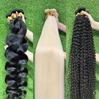 Оптовая продажа, необработанные натуральные бразильские пучки волос, необработанные волосы Юго-Восточной Азии, необработанные бразильские натуральные волосы с выравненной кутикулой