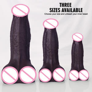 <span class=keywords><strong>Super</strong></span> Grand Pénis Animalier Simulé, Grand Dildo Sexuel pour Adultes avec Œufs, Jouet Sexuel SM pour Adultes, Poupée Sexuelle, Dildos - Product Image 4