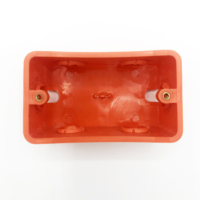 Boîte de jonction orange IP20 pour jonction 2x4, boîte de protection de câbles, abs pp, pc, prix d'usine, pièces