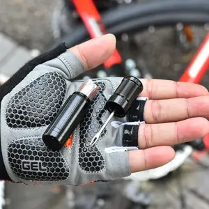 Kit de réparation de pneu de vélo sans chambre pour VTT outil de rangement et bouchons