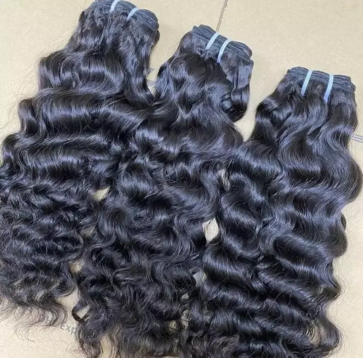 Extensão de cabelo 100 humano barato, pacote de extensão de cabelo indiano cru, remy, cabelo natural vendor sem processado