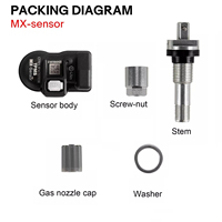 Système de surveillance de la pression des pneus MX PRESS 2025 433 MHz et 315 MHz 2 en 1 Altar TPMS universel pour voiture Jauge de pression des pneus