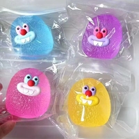 Jouet Squishy en Maltose à Grandes Yeux et Visage Amusant, Anti-Stress à Presser, Doux et à Remontée Lente, Dessin Animé, Décompression, Fidget