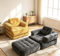 Meilleures ventes, vente en gros usine : Ensemble de canapé-lit modulaire sectionnel carré moderne et durable en tissu européen, extensible, compressé, pour salle de sport