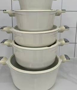 Juego de Utensilios de Cocina de Aluminio Forjado de 10 Piezas Antiadherente con Paredes Gruesas para Calentamiento Rápido, Fabricación China, Cocina Profesional - Product Image 5