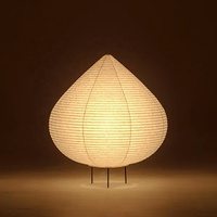 Nouvelle arrivée salon décoratif à la main papier lampe de table lanterne blanche lumière pour hôtel chambre chevet pêche lampe de table