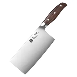 XINZUO New arrivals German Stainless Steel Nature Nature red sandalwood Handle Kitchen Cleaver Knife Vegetable Knives