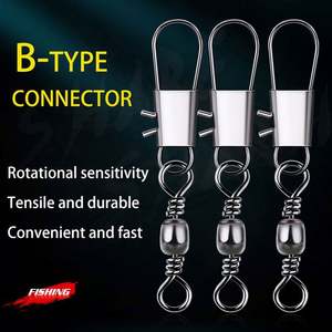 210 pièces d'accessoires de pêche : Émerillons roulants avec agrafes de sécurité, Émerillons à <span class=keywords><strong>barillet</strong></span> à changement rapide et à verrouillage, Connecteurs à roulement à billes - Product Image 2