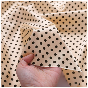 Classic <strong>Dot</strong> Geometric Design Printing Silk Spandex Stretch Satin <strong>Fabric</strong> Silk <strong>Fabric</strong> With <strong>Polka</strong> <strong>Dot</strong>