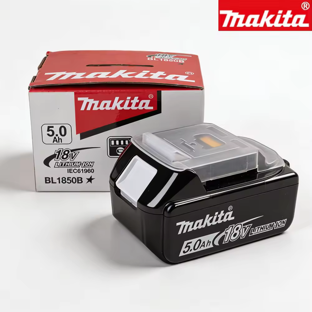 Lightweight Makita 18V 5.0Ah Lithium-Ion Battery for Makita Light-Duty Drill/Driver/Grinder High-Efficiency Rechargeable Battery