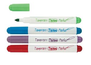 Juego de Marcadores de Tatuajes de Doble Cara Borrables con Aire, 12 Colores, con Logotipo Personalizado, para Pintar en Tela, Cuerpo y Manos - Product Image 2