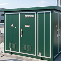 Poste de transformateur compact européen 10 kV extérieur préfabriqué triphasé 50 Hz 480 V à double enroulement pour transformateur de puissance de centrale solaire