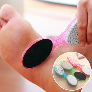 Kit Pédicure 4 en 1 Pierre Ponce Brosse pour Pieds Éponge Exfoliante Râpe Anti-Callosités Lime en Plastique pour Éliminer les Peaux Mortes - Product Image 3