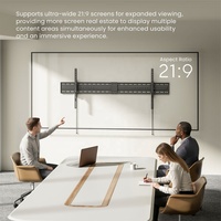 Support mural universel robuste en acier pour téléviseur de 75 à 150 pouces, capacité de 150 kg, inclinaison réglable, VESA max. 1600x600, support mural pour téléviseur de grande taille pour la maison
