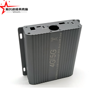 Boîtier en alliage d'aluminium à rainures de dissipation thermique avec impression laser personnalisée pour module M.2, routeur industriel, boîtier d'équipement de circuit