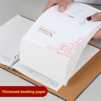 Carnet de notes professionnel haut de gamme A5 à couverture souple en PU, avec logo personnalisable et 100 feuilles, idéal pour le bureau