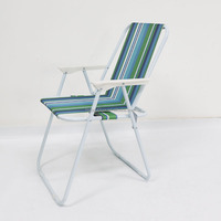 Chaise de plage pliante d'extérieur avec ressort, portable et pliable pour le camping, la terrasse, le jardin, l'hôtel, la cour et le bord de la piscine