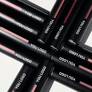 Neuer veganer 12 Stück matter flüssiger Lippenstift Eigenmarke wasserfester Mousse Lipgloss roter Lippenstift Anbieter