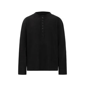 Camiseta de Manga Larga con Cuello Redondo y Botones, Unisex, de Algodón de Alta Calidad, 300 g/m², Estilo Informal para Hombre - Product Image 6