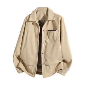 Abrigo informal cálido de tamaño europeo 5XL para niños <span class=keywords><strong>guapos</strong></span> para Amazon Cross-Border Otoño Primavera Chaqueta de pana de un solo pecho para hombres - Product Image 1