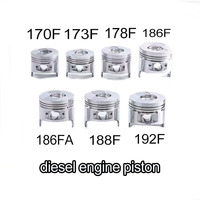 Jeu de segments de piston en acier allié TENGKA Durable GX390 186f 13HP pour moteur à essence, pièces de rechange pour pelle et excavatrice
