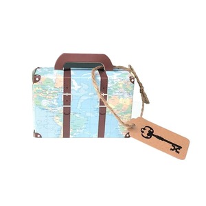 Mini valise de <span class=keywords><strong>voyage</strong></span>, boîte à bonbons, boîte à dragées en papier kraft, emballage cadeau, décoration de fête de mariage ou d'anniversaire, boîtes en papier - Product Image 5