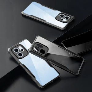 Custodia per <span class=keywords><strong>OPPO</strong></span> <span class=keywords><strong>Reno</strong></span> 14 14F 13F 13 12 11 10 9 8 8T 7 6 PRO Lite in TPU Nero Ultrasottile Antiurto con Cornice Morbida e Copertura in Acrilico - Product Image 5