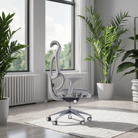 Chaise de bureau pivotante à dossier haut ergonomique en maille de luxe moderne commerciale Support lombaire réglable Ascenseur à gaz certifié