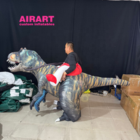 Costume de dinosaure gonflable d'accessoire de spectacle d'activité pour le défilé, costume de marche gonflable personnalisé direct d'usine de dinosaure