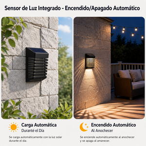 Applique solaire LED pour clôture extérieure, lumière murale imperméable pour jardin, patio, balcon, chemin et décoration de murs - Product Image 3