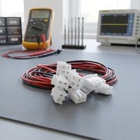 Connecteur mâle/femelle Roarkit USB 2 broches Mini Micro JST XH2.54mm 24AWG avec fils de 150 mm, contact en cuivre, boîtier en nylon