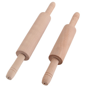 Wood <b>Rolling</b> Pins Set 2pcs Large Size For Dough Pastry Baking <b>Tool</b> Eco Friendly - Product Image 5