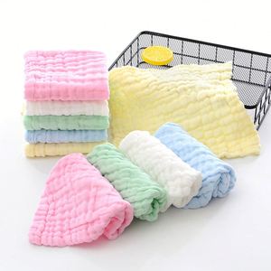 Serviettes pour le visage de nouveau-né en coton naturel doux 12x12 pouces, lingettes en gaze, débarbouillettes pour bébé - Product Image 3