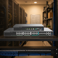 Grandstream GCC6020 – Passerelle d'entreprise tout-en-un pour bureau, VPN, pare-feu, SIP, IP PBX, communication unifiée, commutateur réseau 10G SFP+ 2.5G