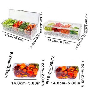 ถาดใส่เครื่องปรุงแบบแช่เย็นพร้อมที่เก็บอุปกรณ์บาร์ - Product Image 2