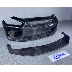 Parachoques delantero de fibra de carbono parcial estilo LB para INFINITI Q50 2013-2024 - Product Image 3