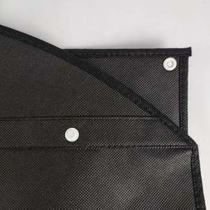 Sac de vêtement en coton noir sacs de vêtement personnalisés emballage sac de vêtement de robe de mariée - Product Image 6