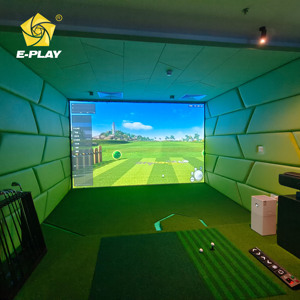 Simulateur de <span class=keywords><strong>golf</strong></span> d'intérieur intelligent - Pointage automatique, changement de scène, installation facile, 6 jeux, écran tactile infrarouge, idéal pour villa et bureau - Product Image 5