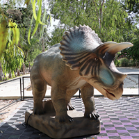 Modèle de dinosaure Triceratops réaliste sur mesure, taille réelle, pour attraction en intérieur/extérieur, parc d'aventure pour enfants, musée
