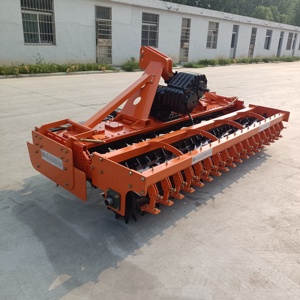 Tractor Rojo con Implemento de Labranza Rotativa 1BQ-3.0 para Cultivo Agrícola - Product Image 4