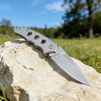 Mini couteau pliant de poche, lame en acier 3cr13, manche en aluminium, couteau utilitaire EDC pour le camping et les activités de plein air