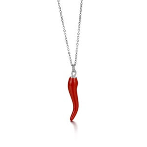 Collier pendentif en forme de poivre en acier inoxydable 316L plaqué or, style bohème, pour femme, idéal pour un anniversaire (vente en gros) - Product Image 1
