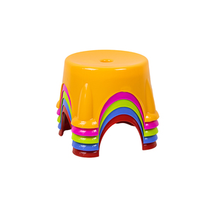 Trusted-Quality Modern Design Stackable <b>Plastic</b> <b>Stool</b> Ottoman Durable Lightweight Eco-Friendly Living Room Apartment School - Product Image 3
