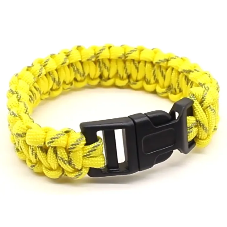 Bracciale da donna e da uomo bracciale Paracord intrecciato colorato braccialetto di sopravvivenza Paracord