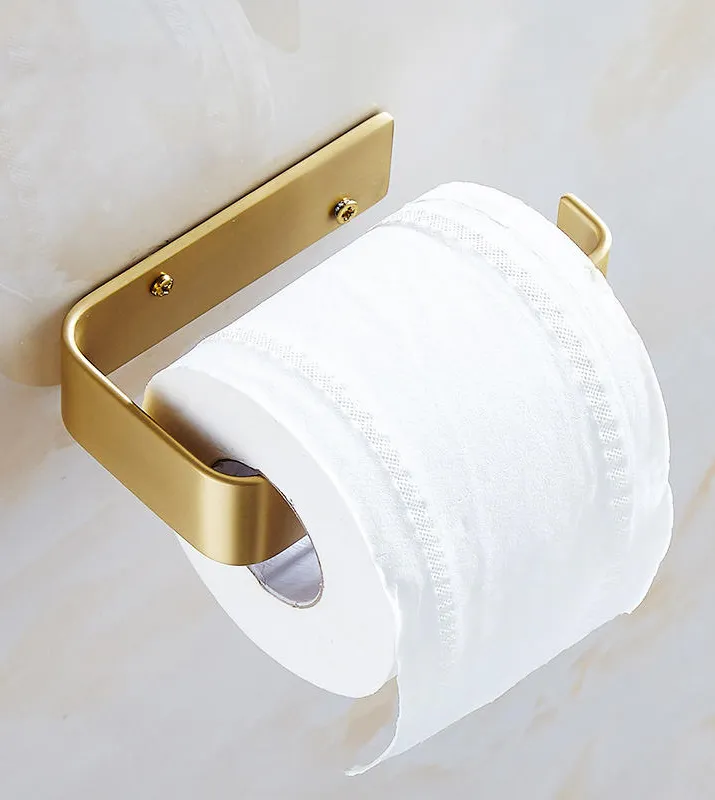 MAXERY Brass Paper Holders for Hotel Bathroom Accessories Wall mounted Toilet Paper Holder