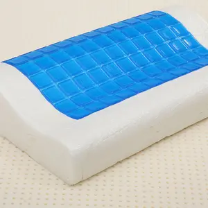 Barato atacado alta qualidade alta baixa dormir gel cama travesseiro super macio confortável memória espuma travesseiro
