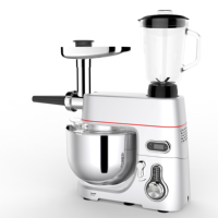 Mélangeur sur socle planétaire OEM robuste 1800W 7L avec tête inclinable, boîtier en aluminium moulé sous pression, 6 vitesses, mélangeurs sur socle multifonctionnels