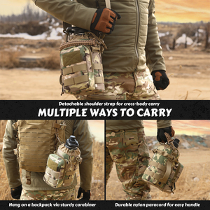 <span class=keywords><strong>Bolsa</strong></span> Táctica para <span class=keywords><strong>Botella</strong></span> de Agua PTG Camo con Juego de <span class=keywords><strong>Botella</strong></span> de Agua para Viajes, Senderismo, Campamento, Caza - Product Image 5