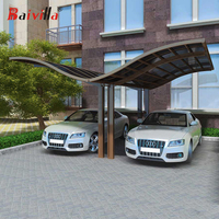 Vente chaude Carport avec cadre en alliage d'aluminium auvents pare-soleil pour le stationnement de voiture